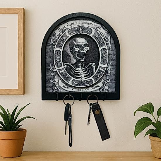 Gotik İskelet Temalı Boyutlu Anahtar Askılık