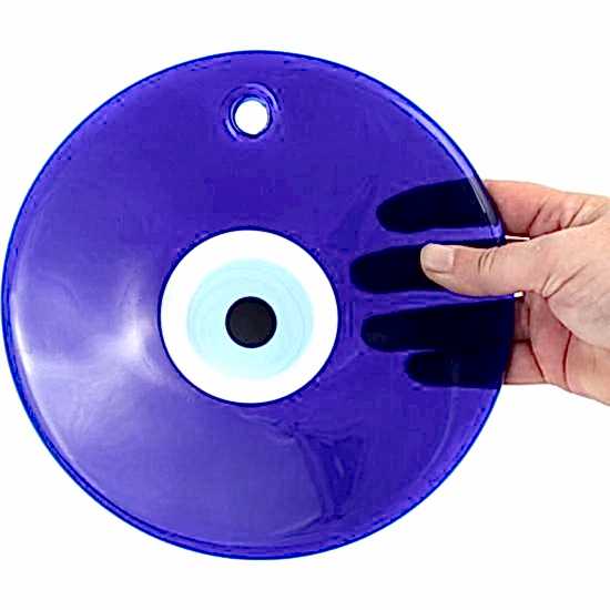Büyük Boy 22 Cm Çap Delikli Nazar Boncuğu Nazarlık