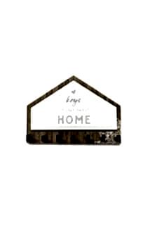 Gri Kahverengi Üçgen Keys For Home Askı Anahtarlık Dekor